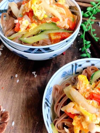 Baby’s Favorite Cucumber Tomato Egg Noodles recipe