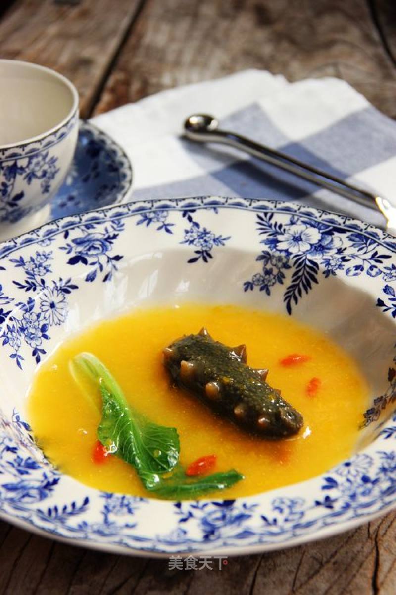 Fresh and Delicious---golden Soup Sea Cucumber recipe