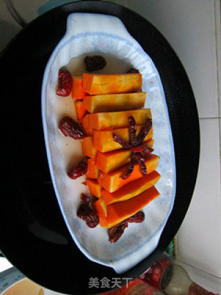 [winter Health Vegetables] Beauty and Health Classic Dishes—steamed Pumpkin with Red Dates recipe