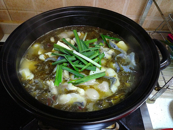 "claypot Sauerkraut Fish" recipe