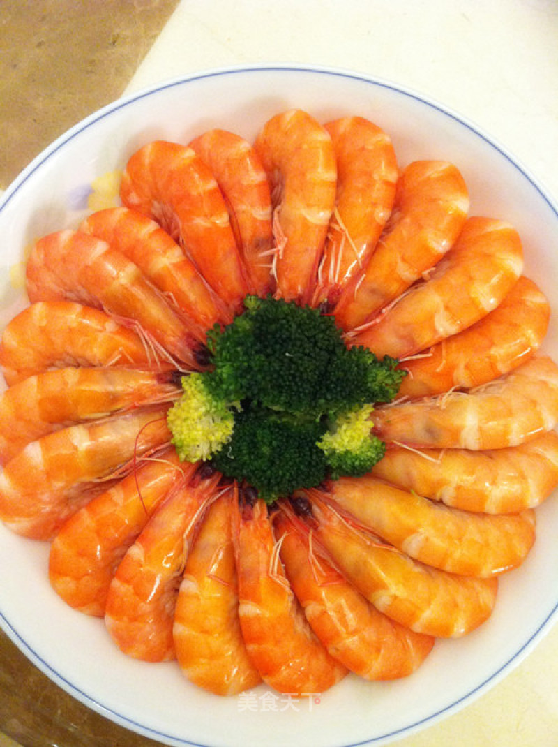 Simple Big Dish-boiled Shrimp