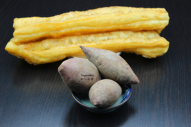 Purple Sweet Potato Steamed Fritters recipe