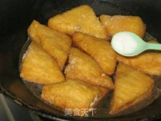 Oil Triangle Stuffed Meat recipe