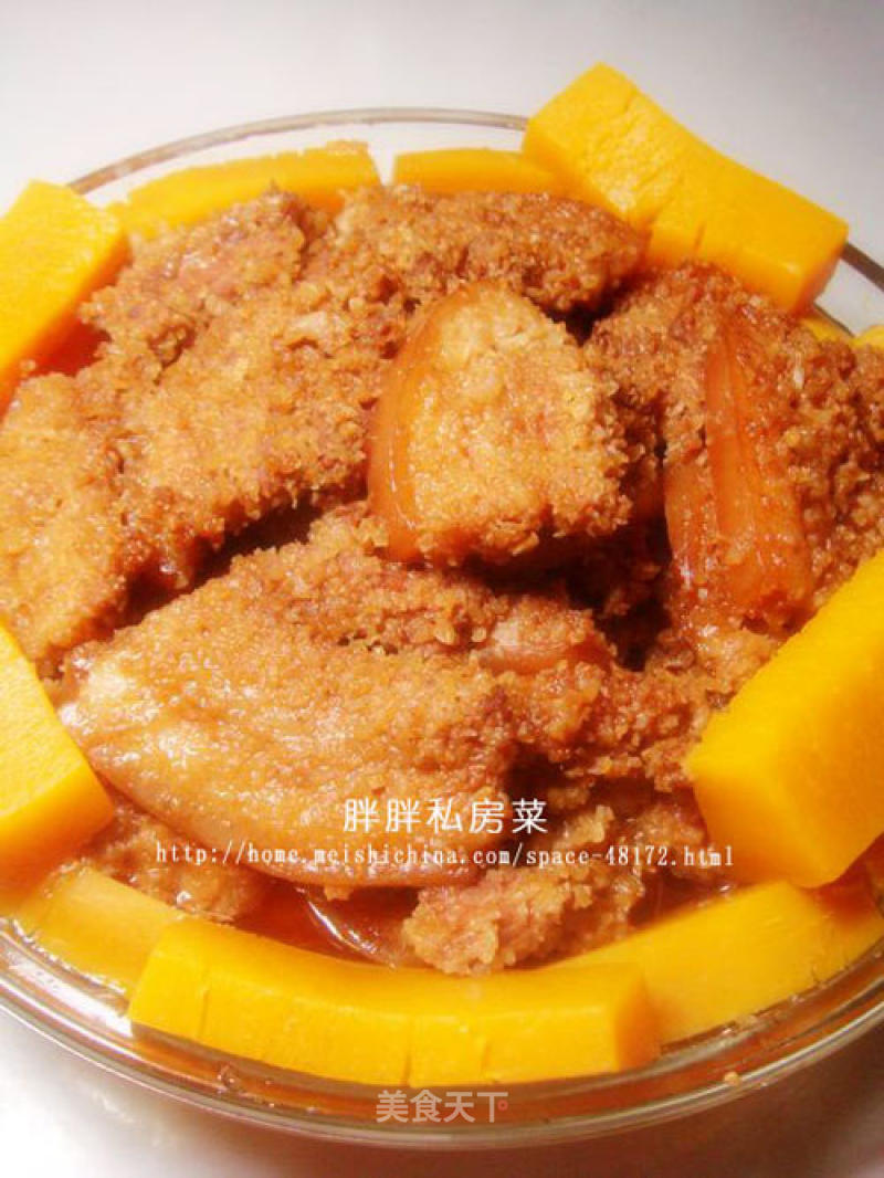 【zhejiang Cuisine】--pumpkin Steamed Pork recipe