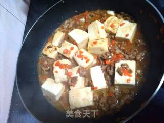 Braised Tofu with Diced Pork recipe
