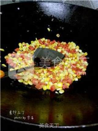 ​【the "leftovers" in The Kitchen】fried Three Diced Vegetables recipe