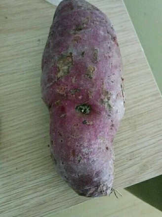 Microwave Roasted Purple Sweet Potato