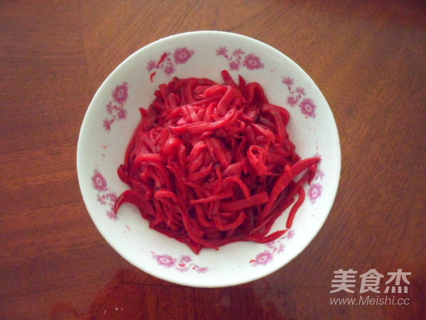Seasoned Carmine Radish recipe