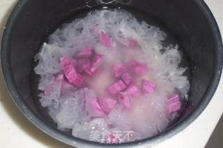 Purple Sweet Potato and Tremella Soup recipe