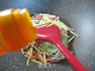 Grilled Sausage and Fried Leek Sprouts recipe