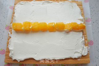 #四session Baking Contest and is Love to Eat Festival#orange O-shaped Cake Roll recipe