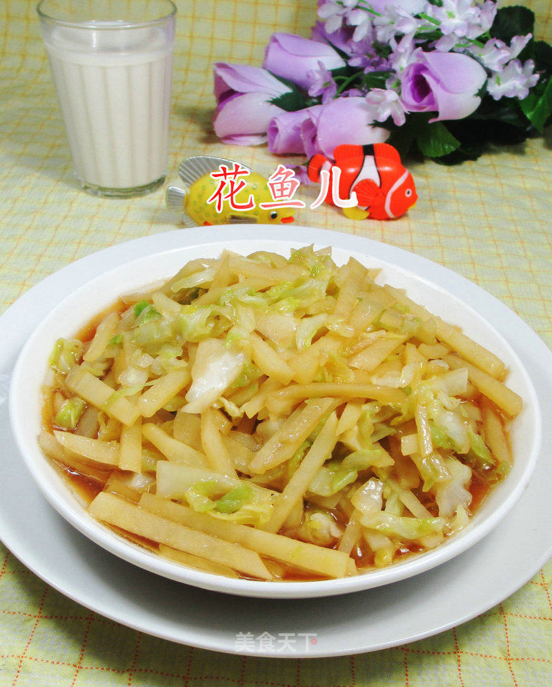Stir-fried Potatoes with Cabbage recipe