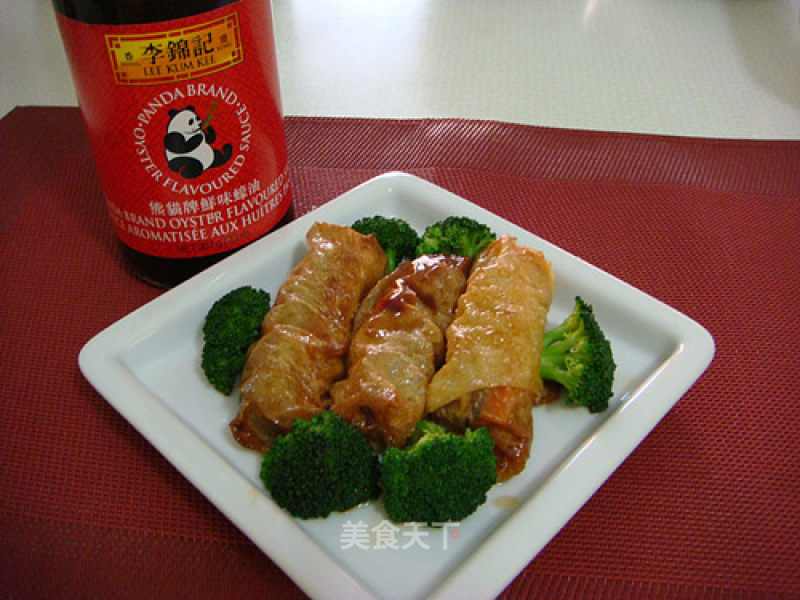 Oyster Sauce Yuba Roll recipe