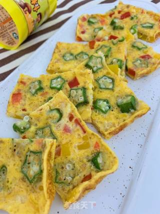 Whitebait Okra Omelette recipe