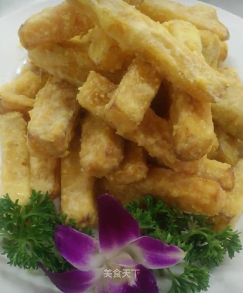 Pumpkin Strips with Egg Yolk recipe