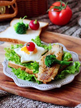 Open Cod and Egg Sandwich recipe