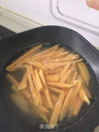 Fried Sweet Potato Strips recipe
