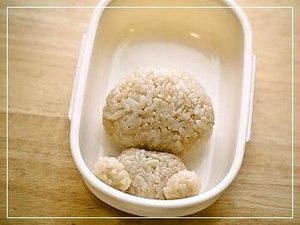 Teddy Bear Onigiri Bento recipe