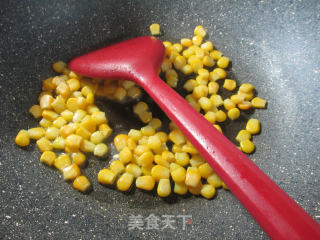 Fried Corn Kernels with Snow Peas recipe