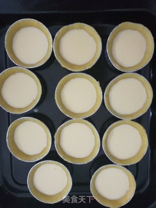 English Egg Tart (handmade Tart Crust and Liquid Tart) recipe