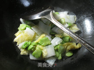 #trust of Beauty#fried Cabbage with Broad Beans recipe