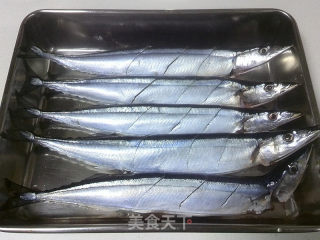 Grilled Saury with Seasonal Vegetables and Salt recipe