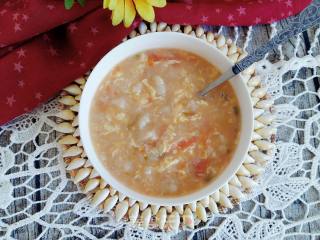 #trust之美#tomato Egg Flower Pimple Soup recipe