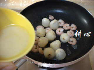 Braised Shrimp with Lychee recipe