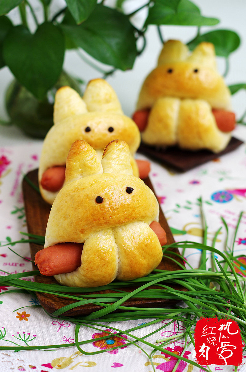 #aca Baking Star Competition#——sugar-free Low-fat Cute Rabbit Bread recipe