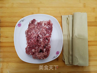 Smoked Bean Curd Meat Roll recipe