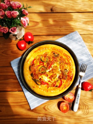 Bell Pepper Egg Baked Pizza recipe