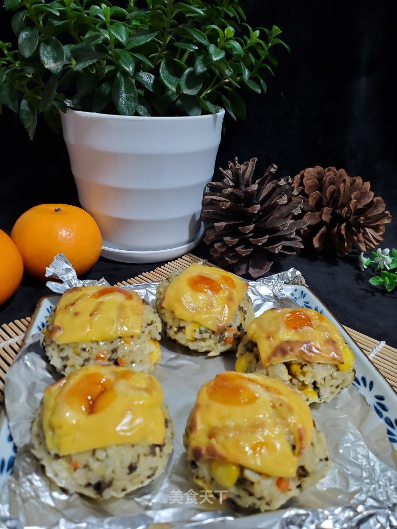 Grilled Cheese Rice Ball recipe