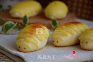 Caterpillar Meat Floss Bread recipe