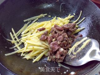 Fried Potatoes with Beef recipe