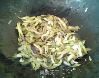 Stir-fried Eggplant with Scallion Eggs recipe