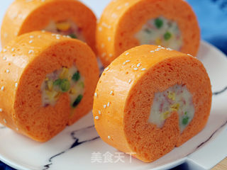 I Am Not A Cake Roll. 【golden Cheese Salad Roll】 recipe