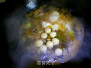 #快手懒人饭#sea Rice Chicken Ball Noodle recipe