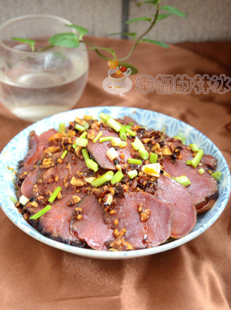 Saliva Pork Mouth Strips Mixed with Green Bamboo Shoots recipe