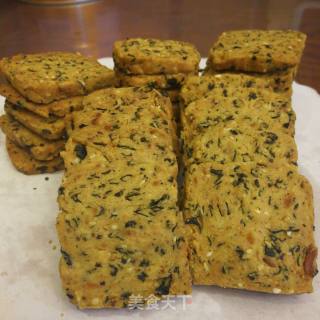 Seaweed Pork Floss Biscuits (afternoon Snack) recipe