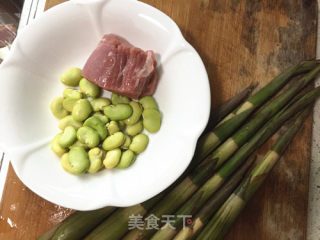 Fried Shredded Pork with Spring Bamboo Shoots and Watercress recipe