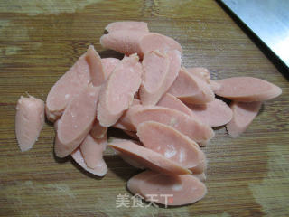 #trust of The Beauty# Stir-fried White Mushroom with Garlic and Ham recipe