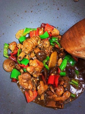 The Delicious Yellow Chicken Stew that Exploded in Place recipe