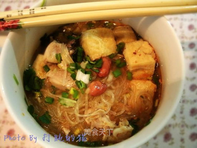 Soy Bean Soaked Vermicelli Chicken Soup recipe
