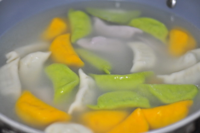 Carob Pork Colorful Dumplings recipe