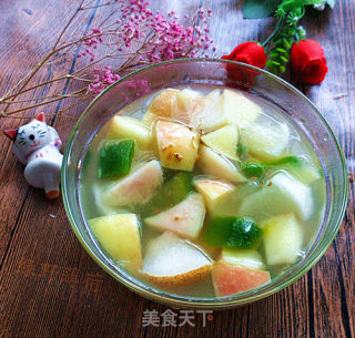 Osmanthus Lotus Root Powder Melon Fruit Soup recipe