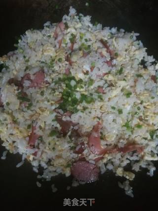 Fried Rice with Sausage and Egg recipe