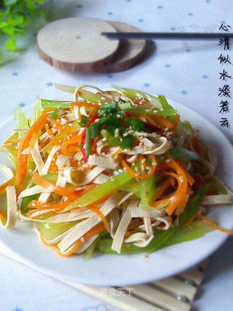 Sisi Refreshing Home-cooked Flavor——————cold Colored Silk recipe