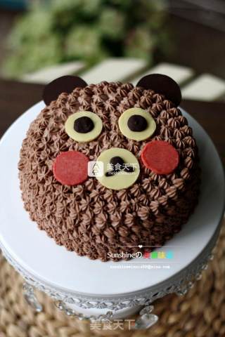 #aca烤明星大赛#lovely Cake---little Bear Cake recipe