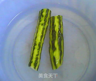 Simple Home Cooking-fried Cucumber Slices with Peanuts and Rice recipe