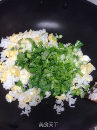 Fried Rice with Choy Sum and Egg recipe